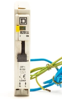SQUARE D QOE120B03 QOE RCBO 20 AMP 30mA TYPE B 20A QWIKLINE PLUG-IN VAT INC - Image 1 of 4