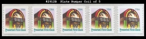 USA3 #2912B MNH PNC5 Pl #111111 Juke Box s/a - Picture 1 of 1