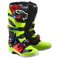 Alpinestars Unisex-Adult Tech 7 Boots White/Red/Burgundy Sz Alpinestars Unisex-Adult Tech 7 Boots White/Red/Burgundy Sz