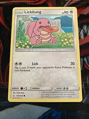 Pokemon Unbroken Bonds Lickitung Common Card 152/214 NM
