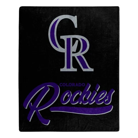 Colorado Rockies MLB 50" x 60" Signature Raschel Throw Blanket - W9625286834 Cover