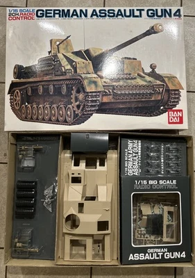 Bandai 1/15 German Assault Gun4 Static/RC Tank Sturmgeschutz Motorized NOB - Image 1 of 2
