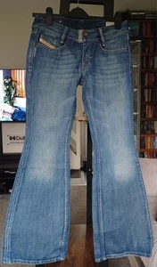 Diesel Flared Jeans Size 10 28w 30l - Picture 1 of 4