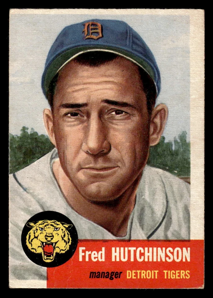 1953 Topps #72a Fred Hutchinson - En muy buen estado-en muy buen estado *TedsCardShack* Foto 1 de 2