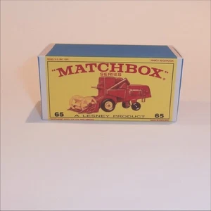 Matchbox Lesney 65c Claas Combine Harvester E Style Repro Box - Picture 1 of 4