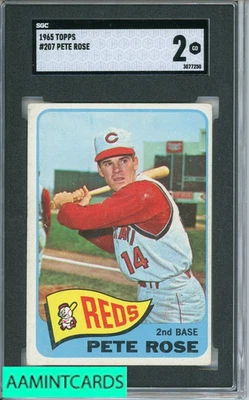 1965 TOPPS PETE ROSE #207 SGC 2 - Image 1 of 3
