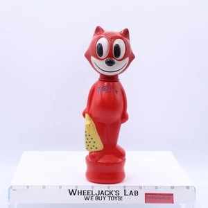 Felix the Cat RED Soaky Bubble Bath EMPTY Bottle 1960s Colgate Vintage - Picture 1 of 6