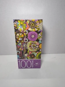 Cardinal Flower Doodles 100 Pieces Jigsaw Puzzle - Picture 1 of 6