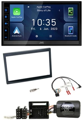 JVC DAB Bluetooth Lenkrad USB 2DIN Autoradio für Citroen C2 C3 Berlingo Jumpy Fi - Bild 1 von 4