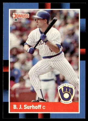 1988 Donruss B.J. Surhoff Milwaukee Brewers #172 - Image 1 of 2