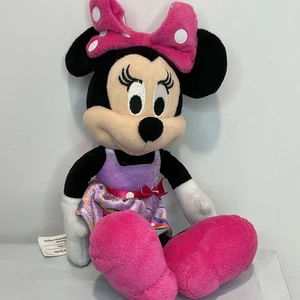 Peluche Minnie Mouse 10" Disney con abito fantasia floreale e fiocco a pois - Foto 1 di 5