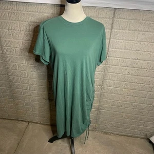 Universal Thread Teal Green Short Sleeve Round Neck Midi T Shirt Dress Size XL - Picture 1 of 4