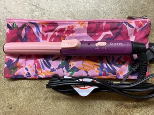 Glister Mini Curls Purple Mini Travel Clip Hair Curler Used Works 3/4 In. Barrel - Picture 1 of 8