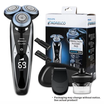 Philips rasoio elettrico Philips 9850 S9733 con display digitale per uomo - Immagine 1 di 4