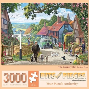 Bits and Pieces Puzzle Steve Crisp The Country Bus 3000 Teile 32x45 Puzzle - Bild 1 von 3