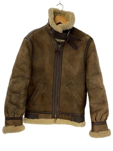 Schott B-3 Flight Leather Jacket Brown Shearling Moutone Men Size 34 USA - Picture 1 of 7