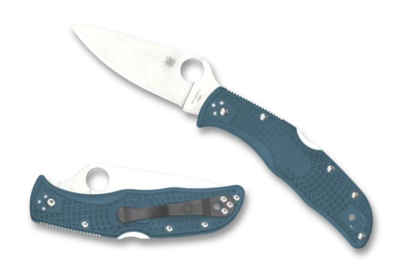 Spyderco Knife Endela Blue FRN K390 Plain Edge C243FPK390