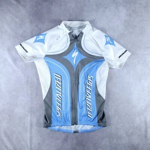 Specialized Womens Cycling Jersey Shirt M Full Zip White Performance - Picture 1 of 5
