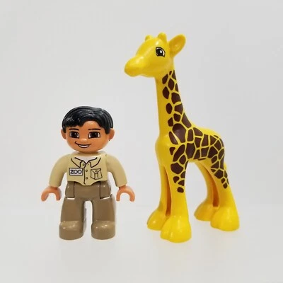 Lego: Duplo - Zoo Figures - Giraffe & Zoo Keeper - Image 1 of 4