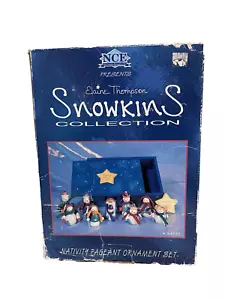 1998 NCE Elaine Thompson Snowkins Nativity Set 94685 - Picture 1 of 12