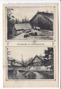 MÄHREN , ALFREDHÜTTE IM ALTVATERGEBIRGE , JANOWITZ , JANOVICE , ALTVATER 1909 Q - Bild 1 von 2