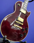 Guitare électrique rouge Gibson Les Paul Custom 1997 avec étui rigide du Japon