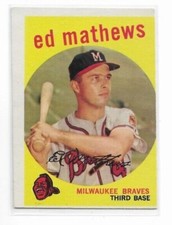 1959 Topps Baseball Cards Multi-Listing, Combined Shipping #3-548