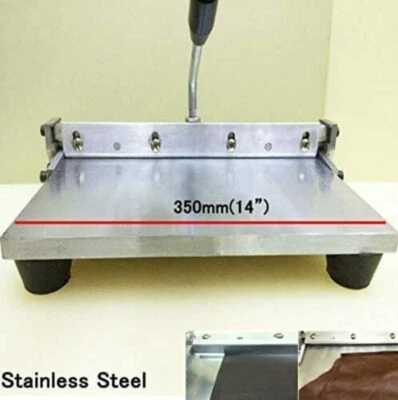 Máquina plegable manual de papel PU de cuero de 350 mm/14"" para plegar hojas de acero inoxidable Foto 1 de 4