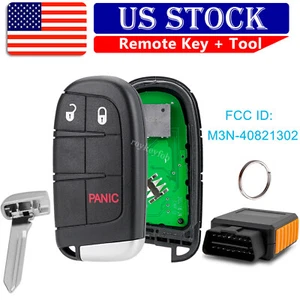 for 2011- 2017 Dodge Journey Smart Remote Key Fob M3N-40821302 W/ Programmer Kit - Picture 1 of 8