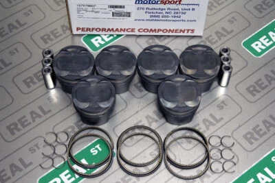 Mahle MS Forged Piston Set BMW M3 F80 M4 F82 F83 S55B30 84mm STD -10.5 cc 10.2:1 - Image 1 of 4