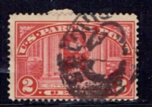 #Q2 2 CENTS PARCEL POST FANCY CANCEL F-VF USED d - Picture 1 of 2