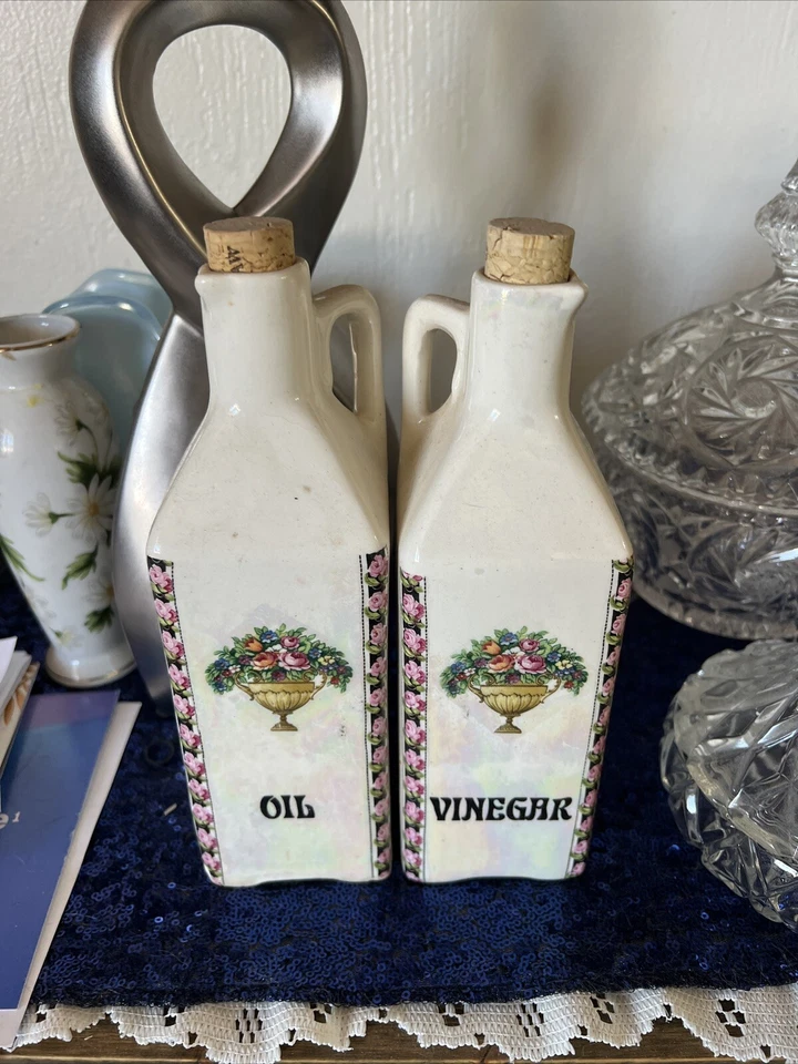 vintage Ceramic oil and vinegar bottles - Image 1 of 1