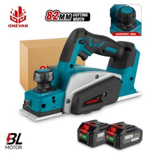 Bürstenlos Akku Hobel Handhobel Elektrohobel Hobelmaschine 82mm Für Makita 18V - Bild 1 von 21