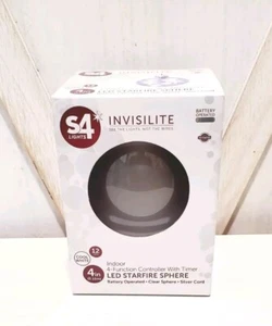 Invisilite Cool White 4 Inch Led Starfire Sphere Battery Operated  - Picture 1 of 4