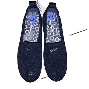 Tommy Bahama marineblaue weiche Strick-Slipper Größe 7,5 Memory Foam Komfort - Bild 1 von 4