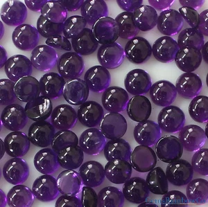 Natürlicher afrikanischer Amethyst runde Cabochons 3 mm bis 10 mm lose Edelsteine AAA-Qualität - Bild 1 von 8
