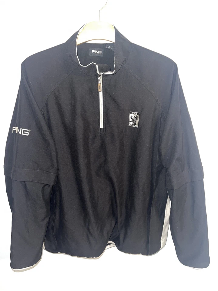 Ping Collection Pullover Wind Jacket Zip Off  Golf Removable Sleeves Mens L - Image 1 of 4