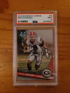 2023 Bowman U Chrome #50 Brock Bowers PSA 9 MINT - Bild 1 von 1