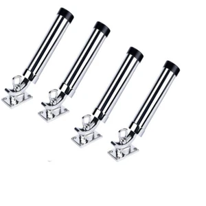 4X Boat Fishing Rod Holder 360 Degree Rotation Stainless Steel Outrigger Fishing - Picture 1 of 8