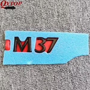 Gloss Black Letter Number ' M37 ' Rear Lid Hatch Emblem Nameplate Badge Sticker - Imagen 1 de 1