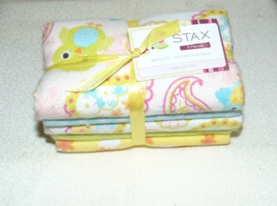 Stax Cotton Flannel Bundle 5 PIeces 18 Inches by 21 Inches - Image 1 of 4