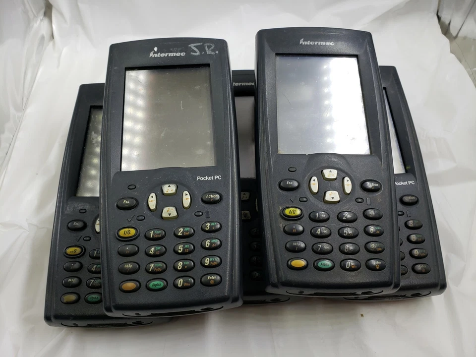 Лот из 5 Intermec 700 750B8300EN00N714 портативный компьютер сканер штрихкодов как есть - Изображение 1 из 4