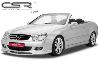 Front Ansatz Spoiler Schwert Diffusor für Mercedes Benz CLK W209 C209 A209 FA210 - Bild 1 von 4