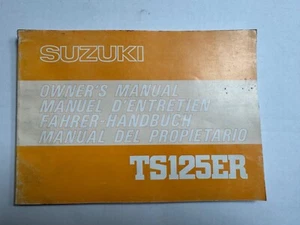 Original Suzuki TS125ER 1979 Benutzerhandbuch Buch 99011-48520-01M - Bild 1 von 4