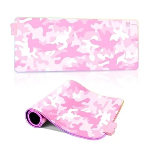 Mauspad mit 12 Lichteffekten ONIKUMA MP005 RGB Mousepad Pink Anti-Rutsch-Effekt - Bild 1 von 2