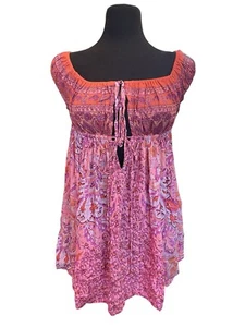 Free People Top rosa Paisley Empire Taille Größe XS  - Bild 1 von 4