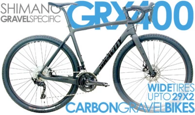 46cm Ocean Blue Gravity Zilla Elite Carbon Gravel Bike Disc Brake - Image 1 of 2