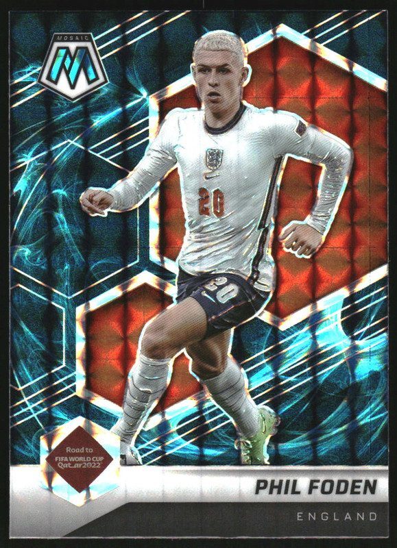 2021-22 Mosaic Road to the FIFA World Cup Qatar Mosaic Genesis #39 Phil Foden
