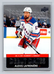 2021-22 Upper Deck S1 #DD-1 Alexis Lafreniere -Debut Dates Gold-New York Rangers - Picture 1 of 2