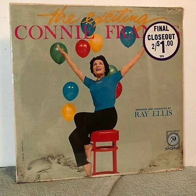 SEALED ! Connie Francis LP The Exciting Connie Francis, E 3761, 1959 Foto 1 de 4